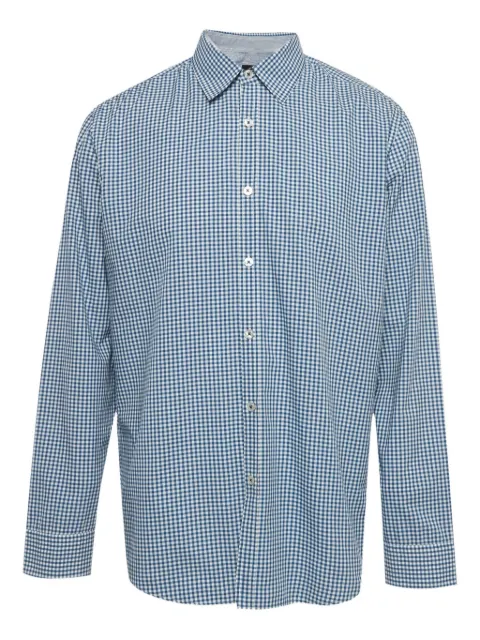 BOSS check cotton shirt