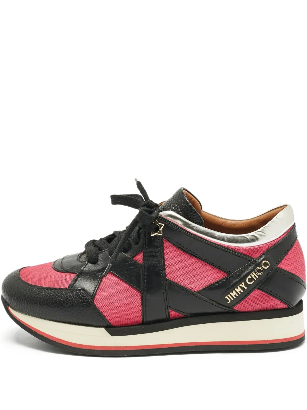 Jimmy Choo Pre-Owned baskets à empiècements contrastants | noir | Image 1