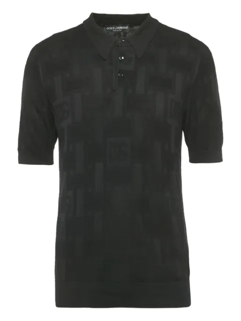 Dolce & Gabbana Pre-Owned patterned silk polo shirt