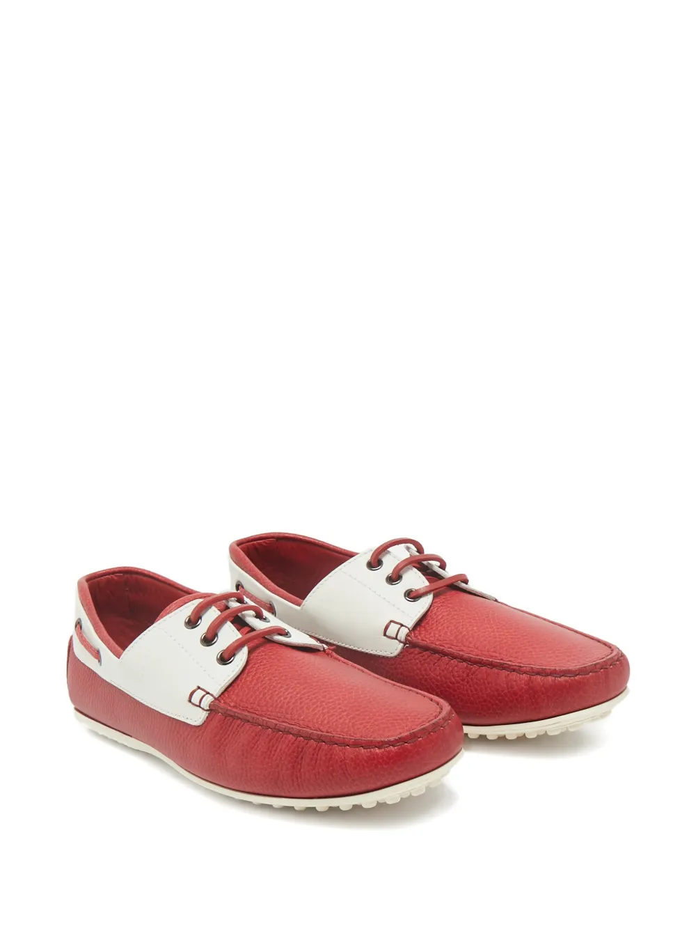 Tod's two-tone leather boat shoes | Image 2