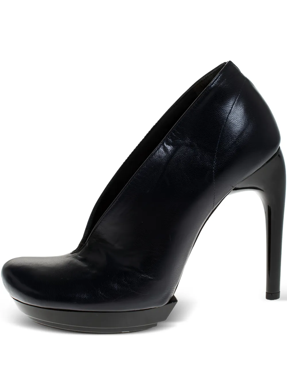 Balenciaga Pre-Owned leather platform pumps - Blau