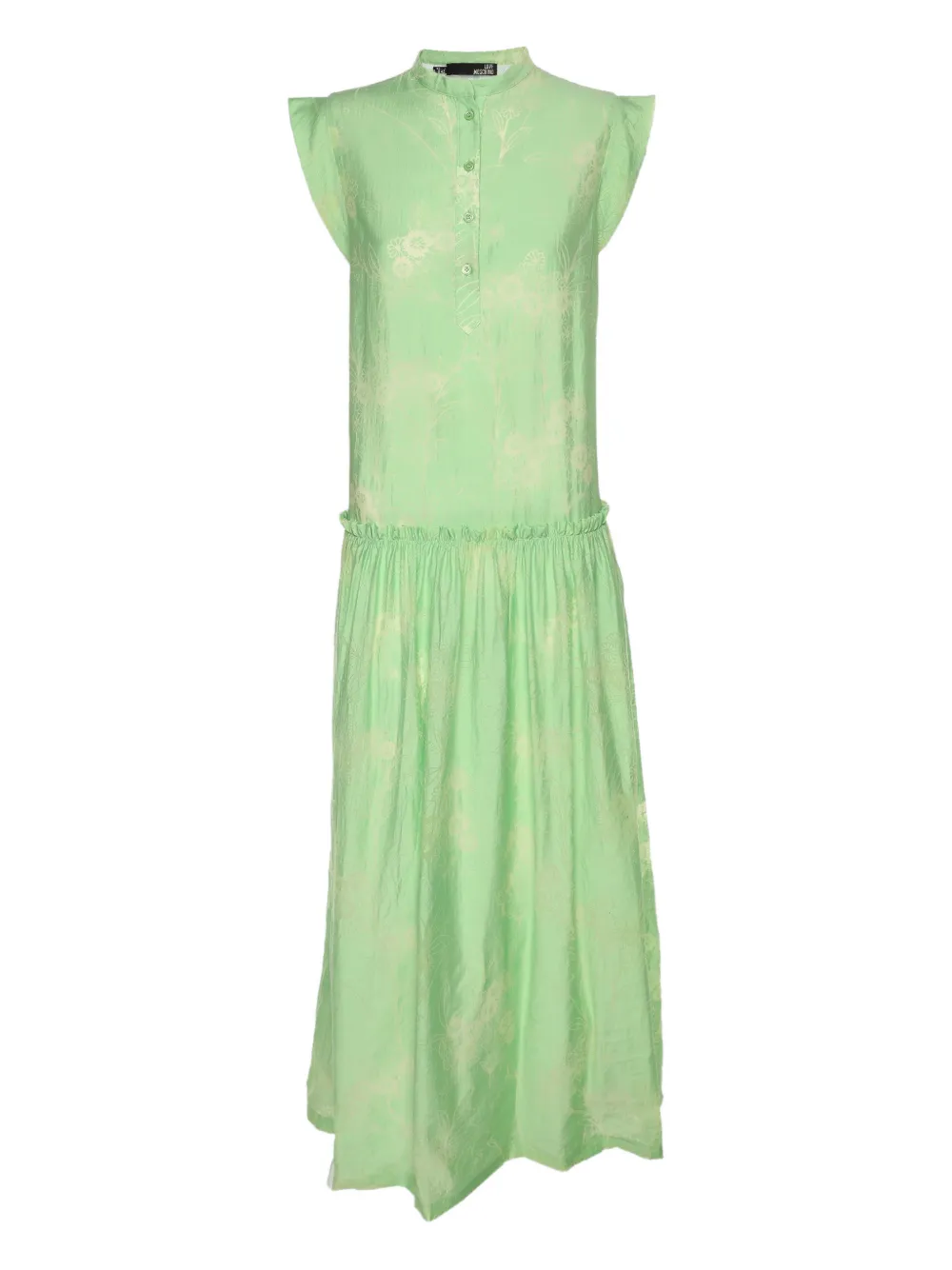 Love Moschino chiffon floral dress - Verde