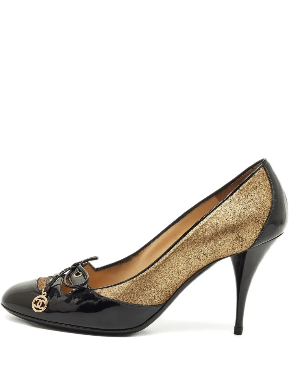 CHANEL Pre-Owned bow tie charm pumps - Nero
