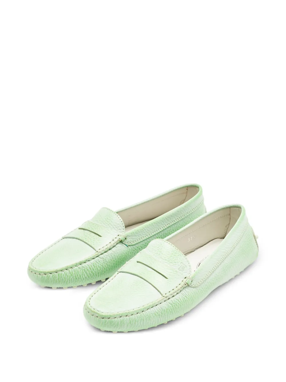 Tod's Gommino driving leather loafers - Groen