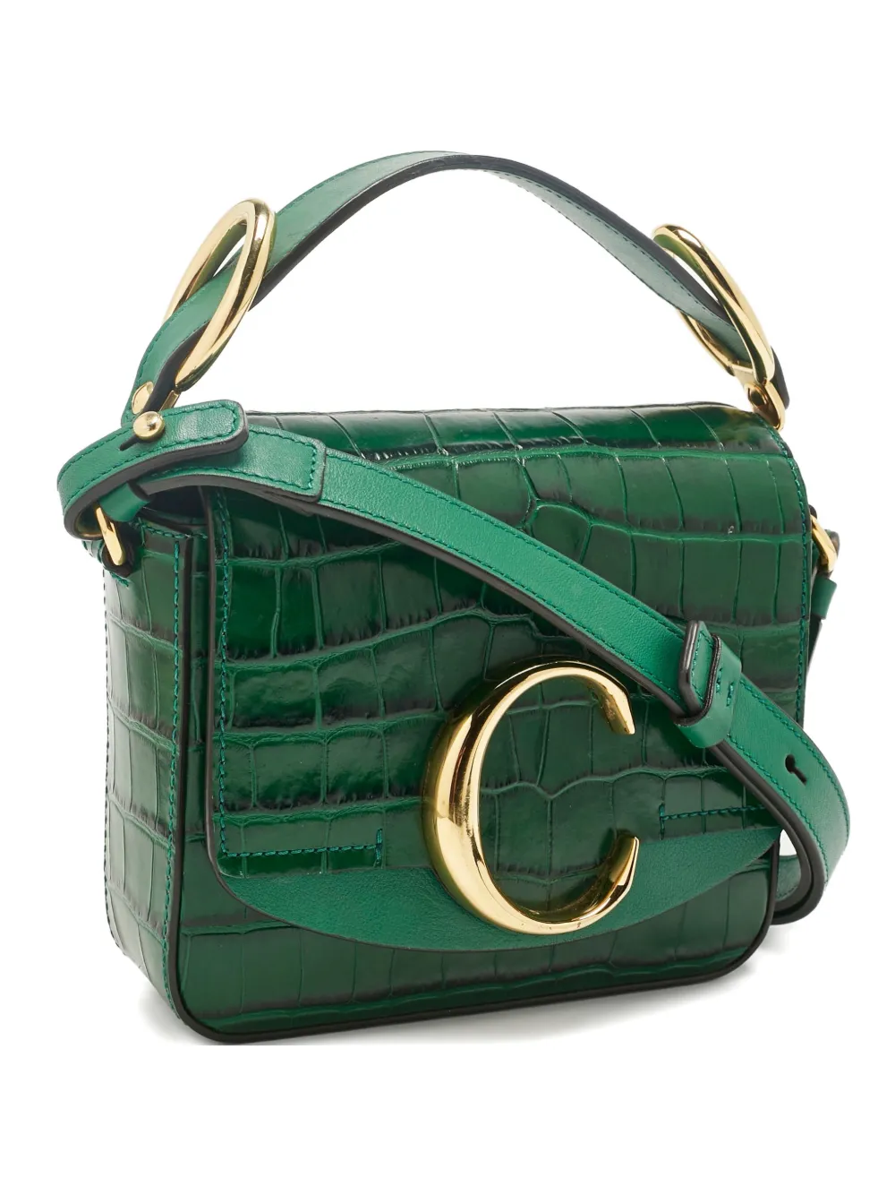 Chloé Pre-Owned mini C tote bag - Verde