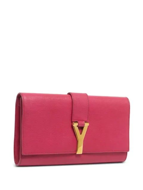 Saint Laurent Pre-Owned Y-Ligne leather clutch bag