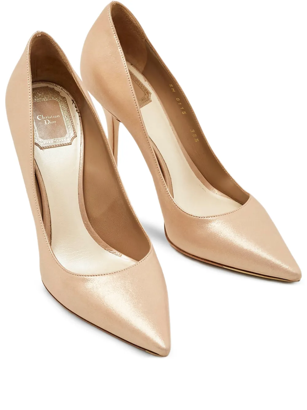 Christian Dior Pre-Owned Cherie pointed-toe pumps - Nude