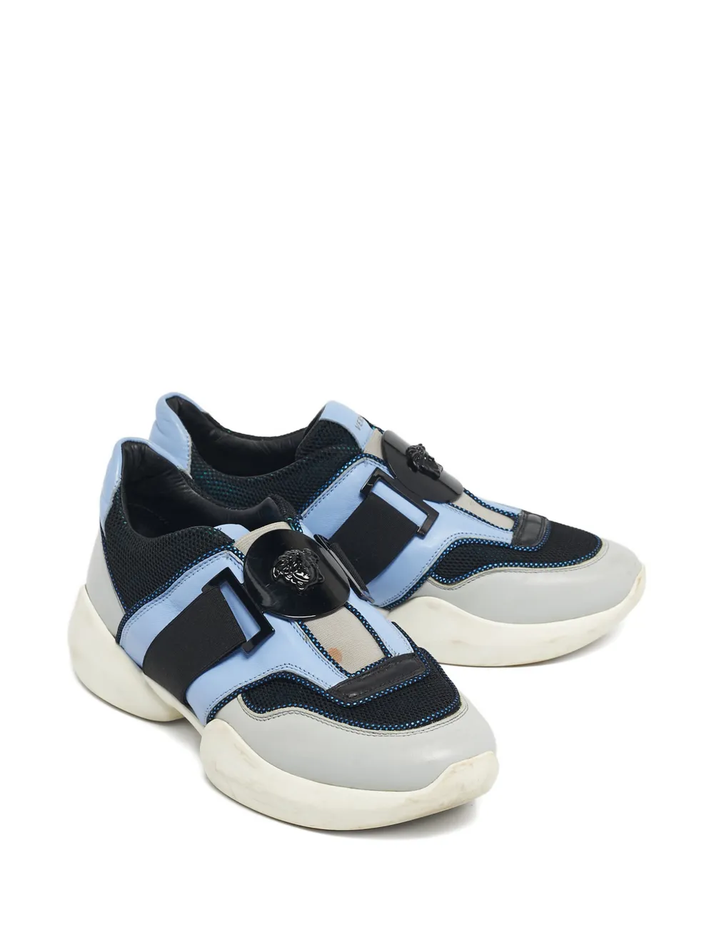 Versace Pre-Owned Medusa slip-on sneakers - Blauw