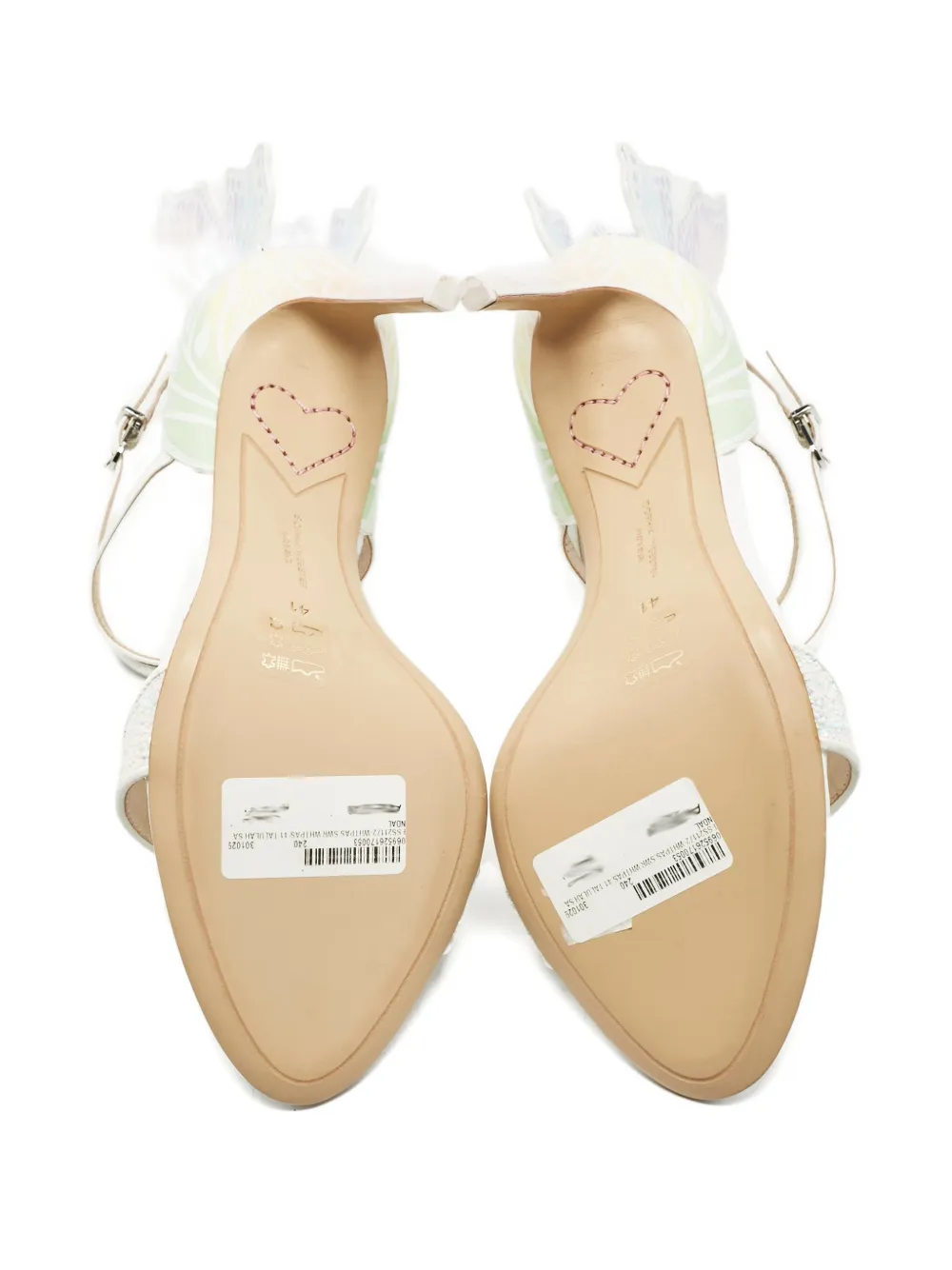 Sophia Webster Chiara Butterfly strap sandals - Wit