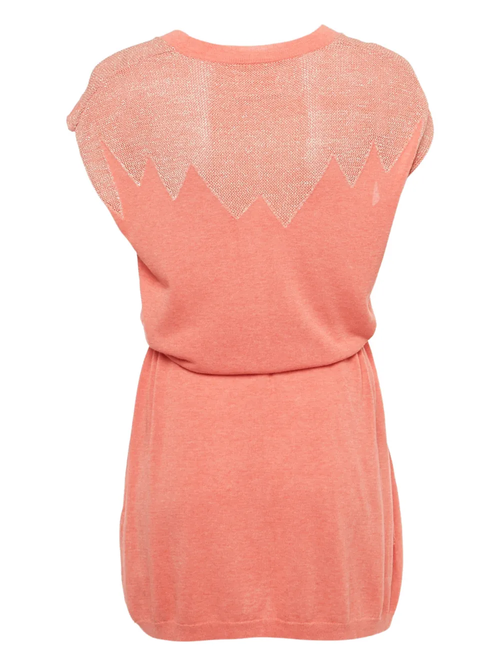 Zadig&Voltaire scoop-neck short-sleeve dress - Roze