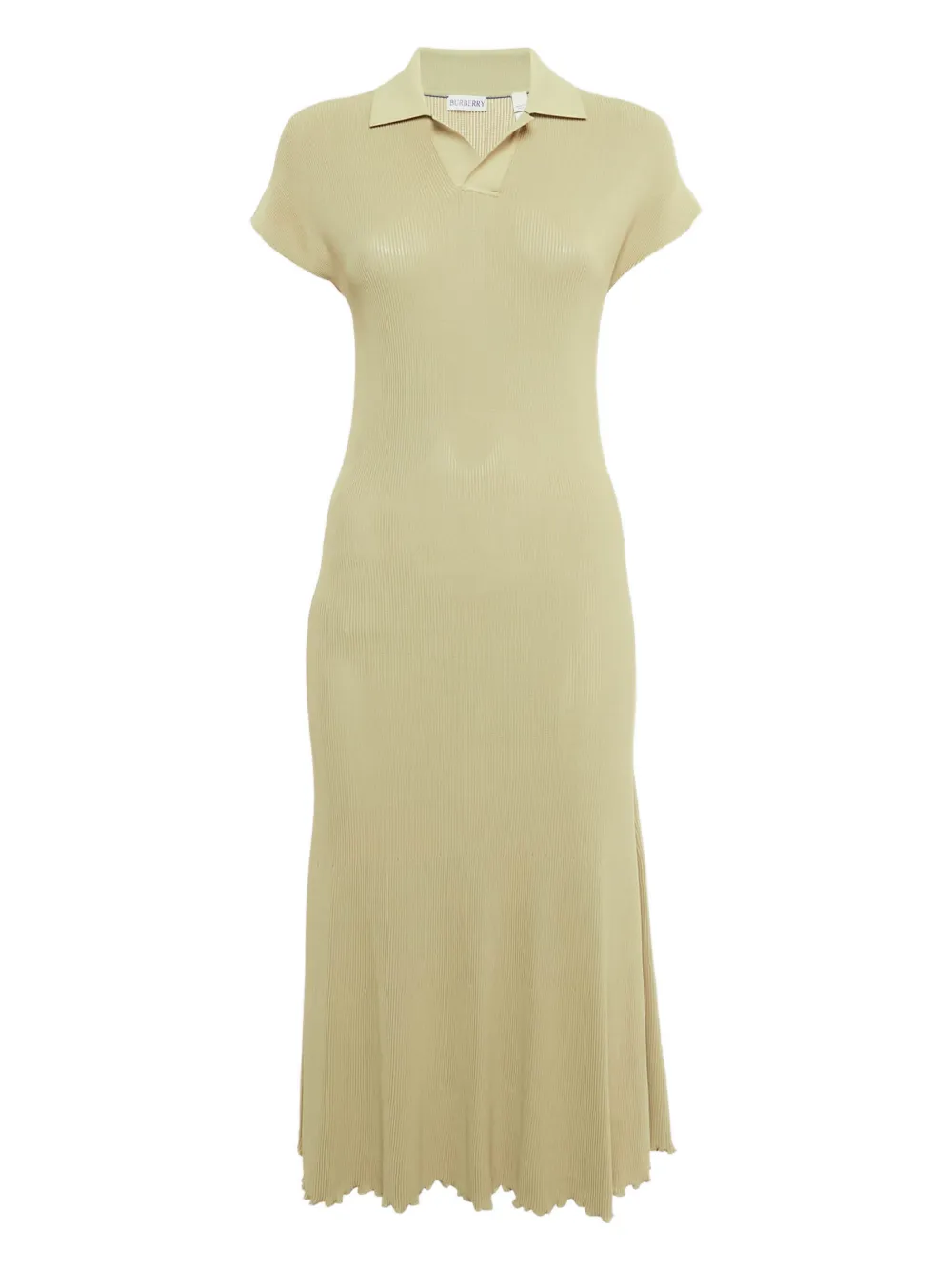 Burberry Pre-Owned collared midi dress - Verde