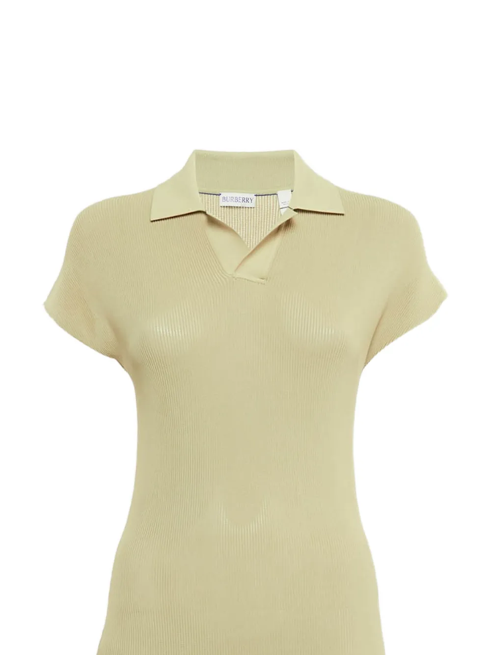 Burberry Pre-Owned collared midi dress - Groen