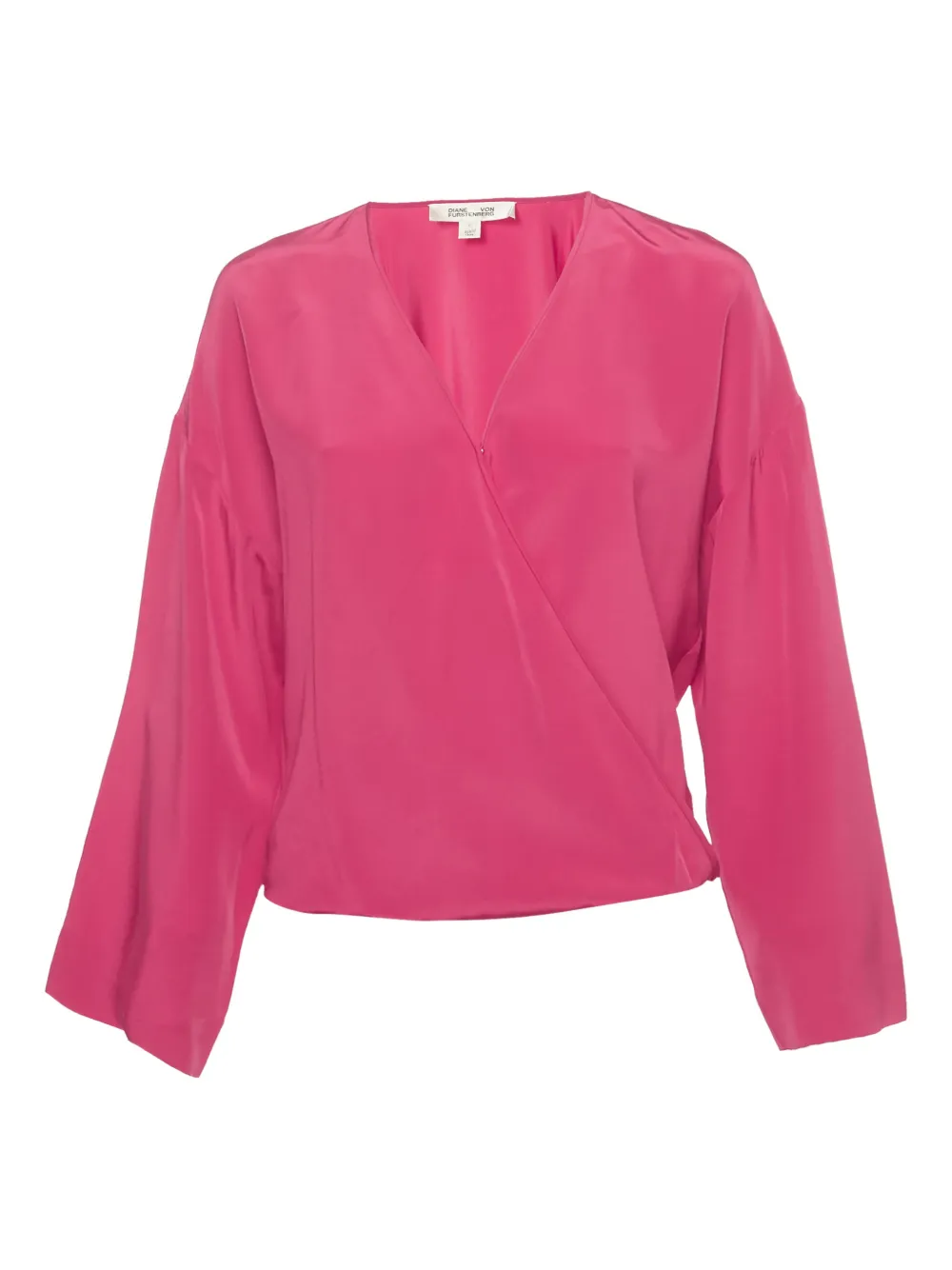 DVF Diane von Furstenberg long-sleeved silk top - Rosa