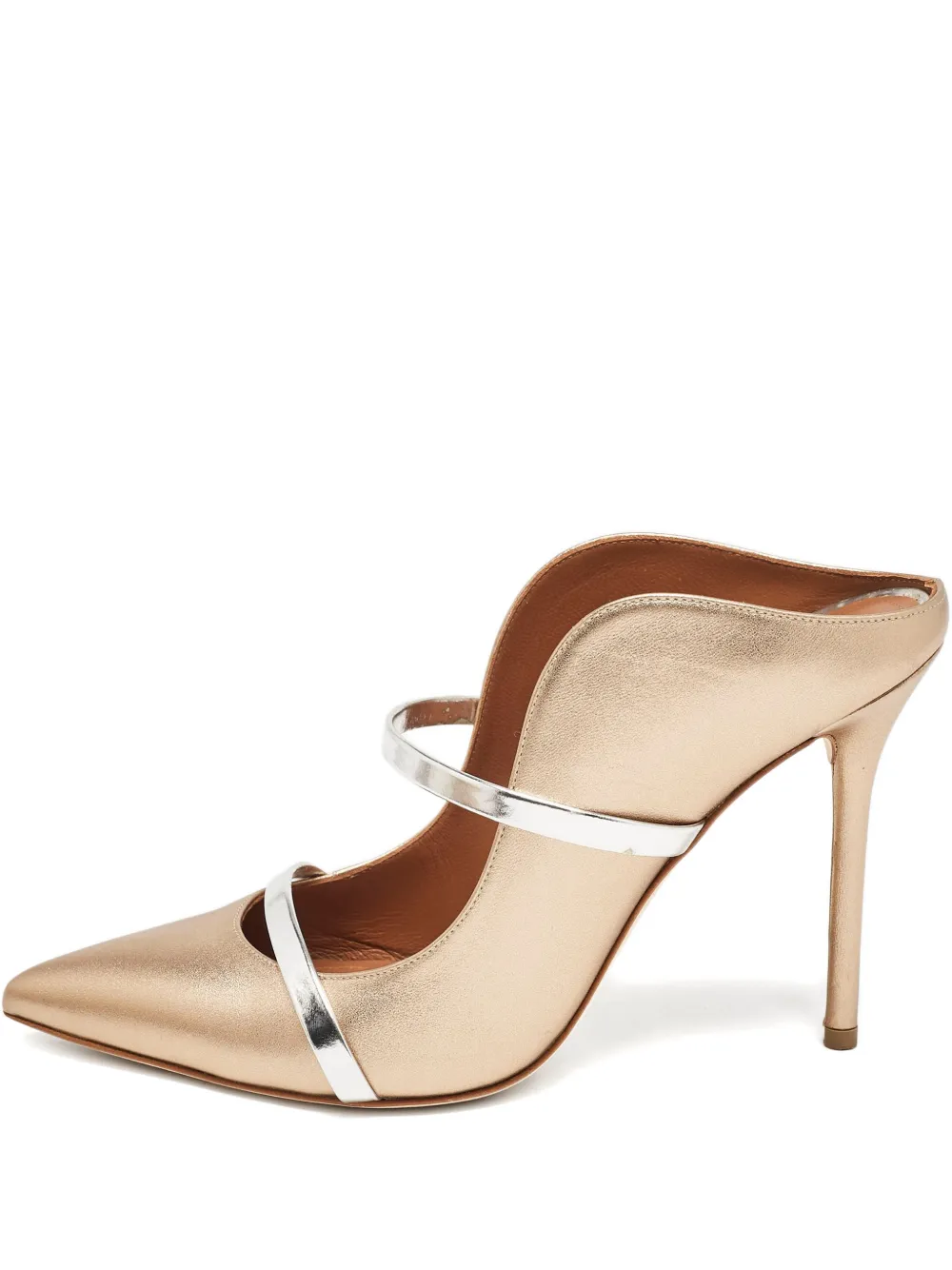 Malone Souliers pointed-toe strappy pumps - Gold
