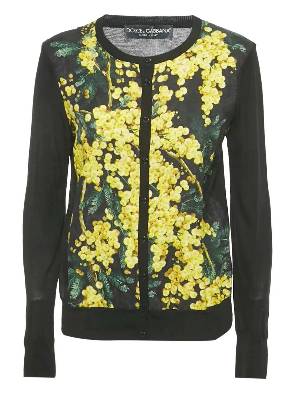 Dolce & Gabbana Pre-Owned floral-jacquard cardigan - Nero
