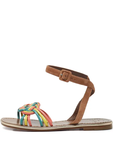 Christian Louboutin Pre-Owned braided suede sandals
