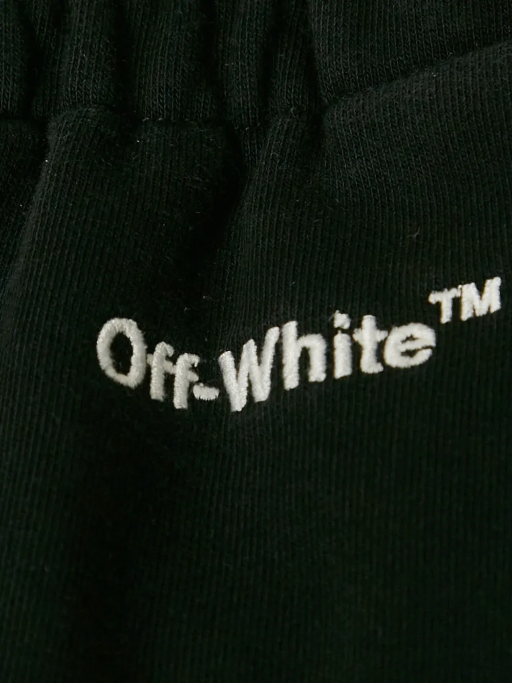 Off-White Pre-Owned logo-embroidery track pants - Zwart