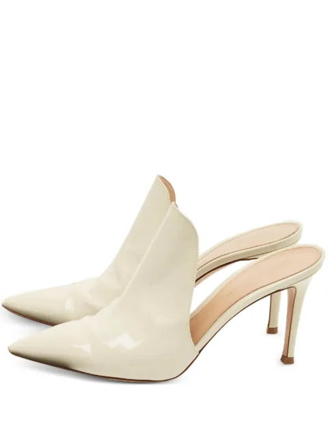 Gianvito Rossi Aramis leather pointed mules