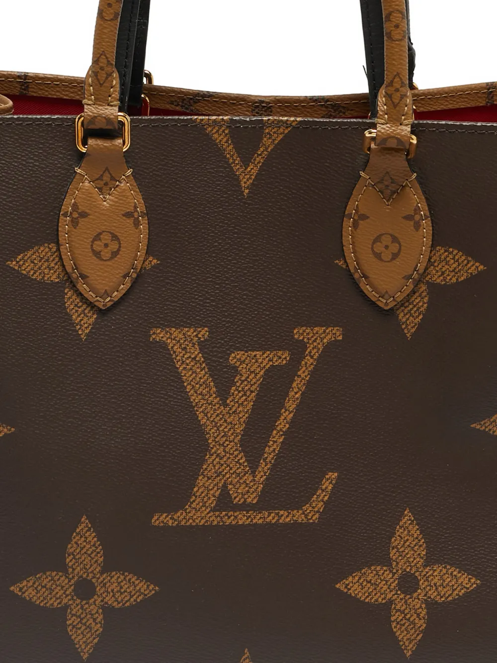 Louis Vuitton Pre-Owned MM OnTheGo monogram-reverse tote bag - Bruin