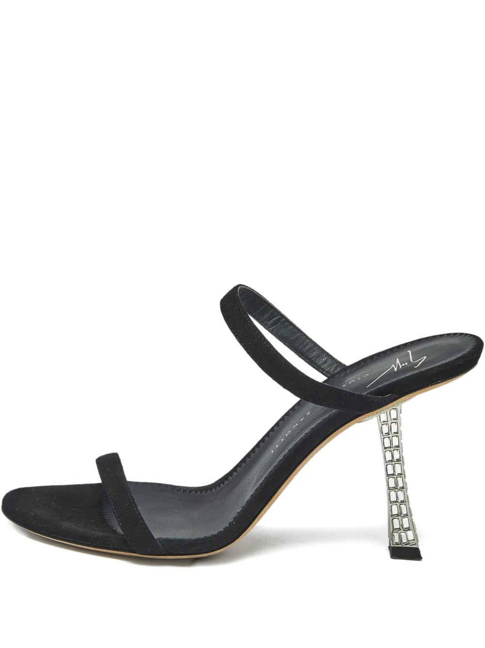 Giuseppe Zanotti Vintage Farrah embellished-heel sandals - Nero
