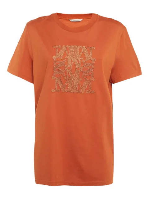 Max Mara logo-embroidered T-shirt