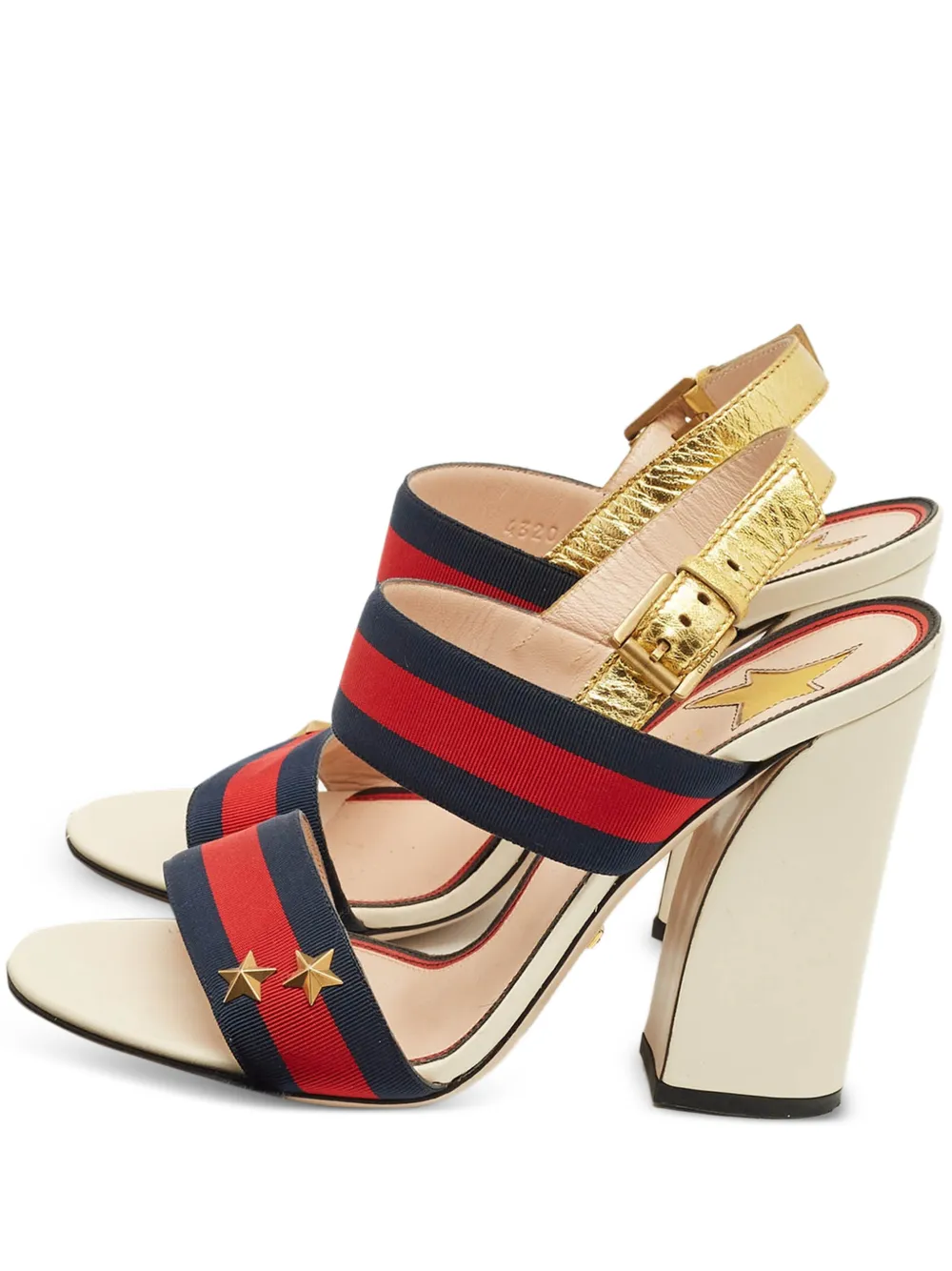 Gucci Pre-Owned star slingback sandals - Nude