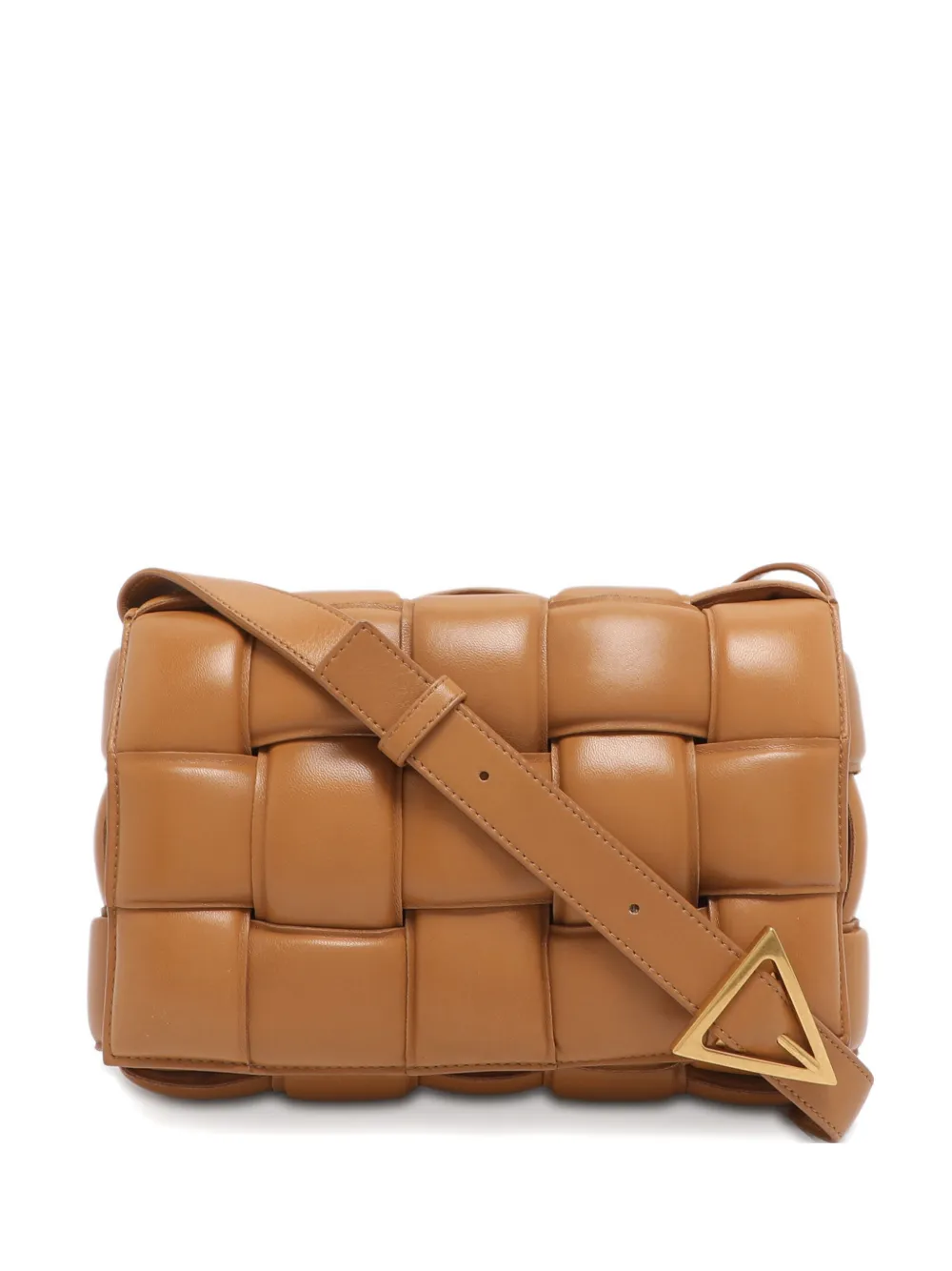 Bottega Veneta Pre-Owned Borsa a spalla Cassette in pelle imbottita - Marrone