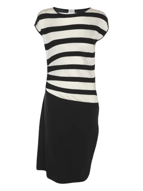 Armani Vintage striped sleeveless midi dress