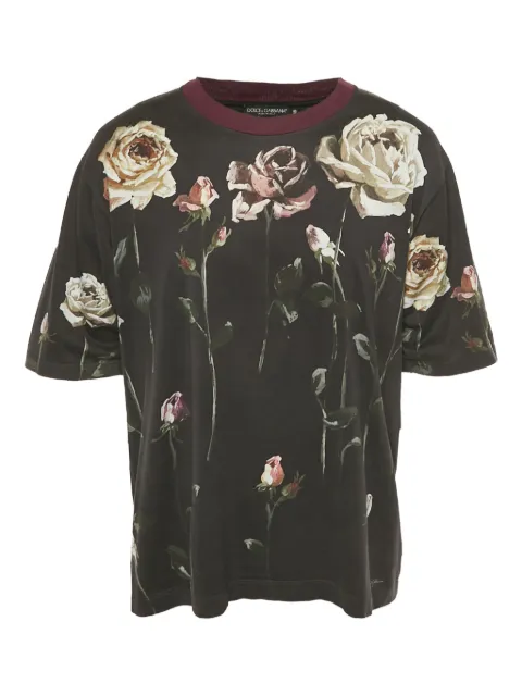 Dolce & Gabbana Pre-Owned floral-print short-sleeves T-shirt