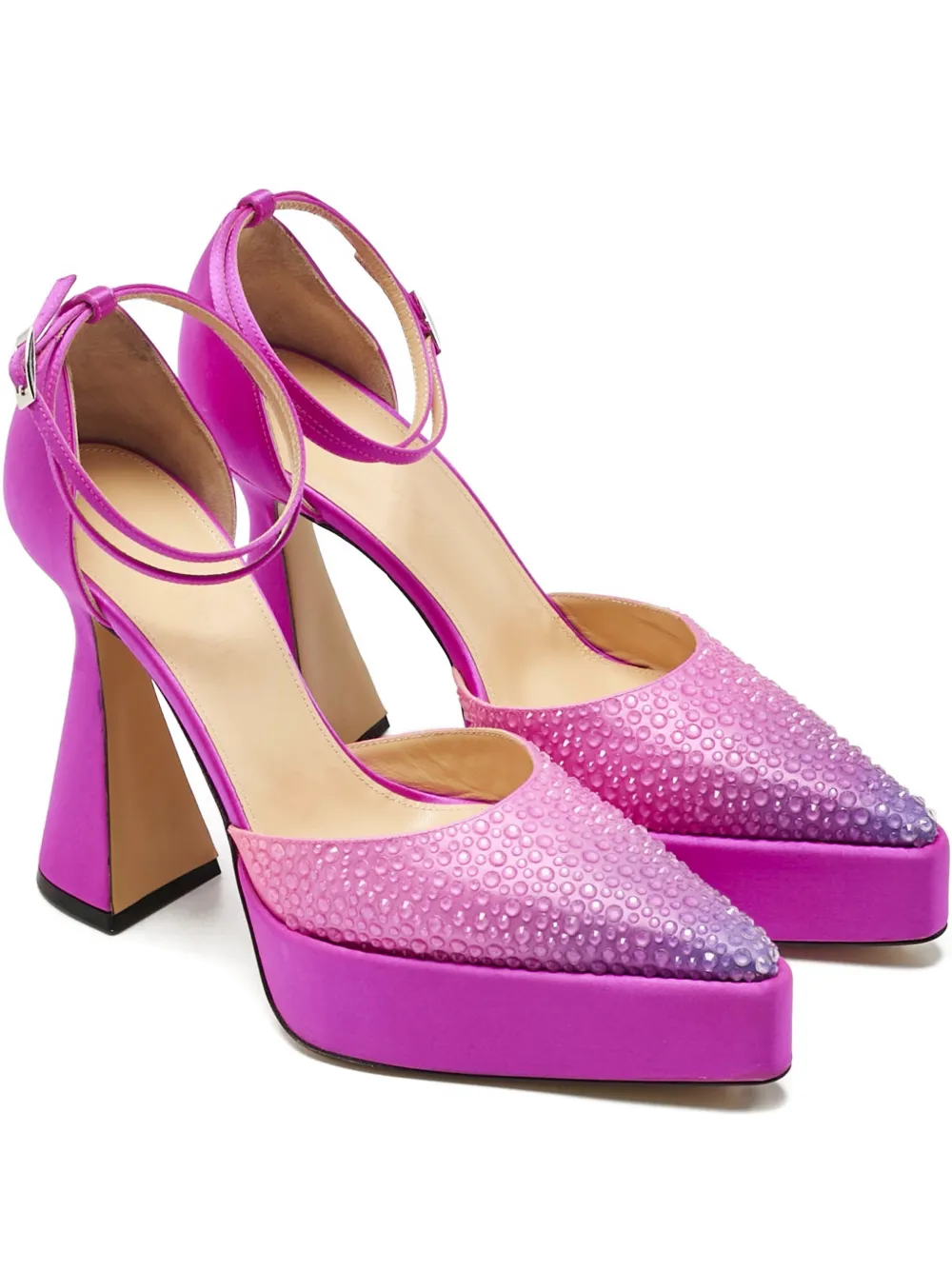 MACH & MACH platform crystal pumps | Pink | Image 1