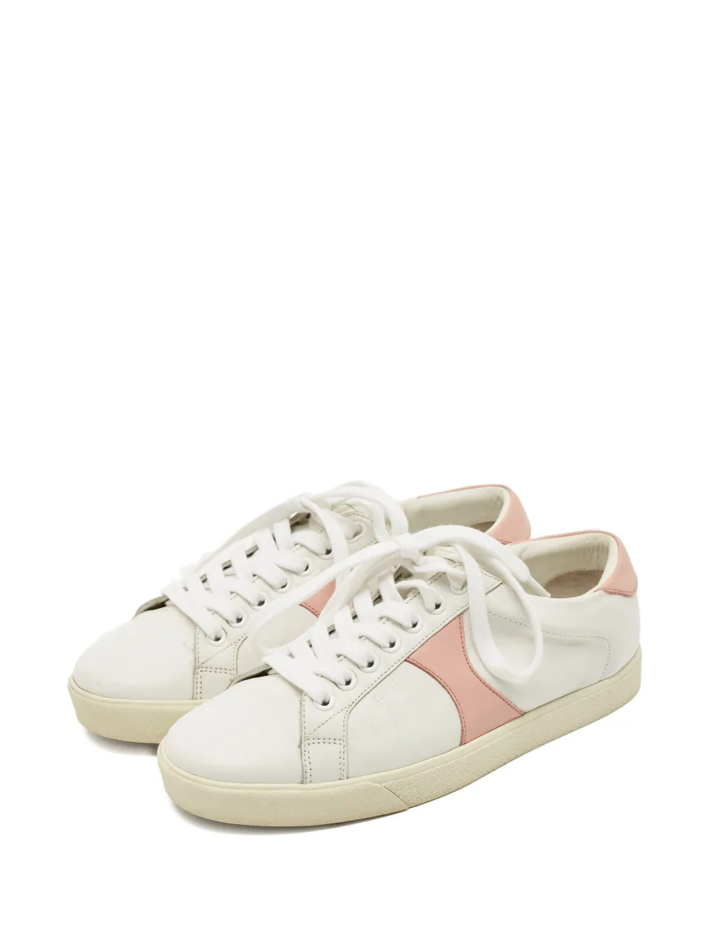 Celine Pre-Owned Triomphe leather sneakers - Wit