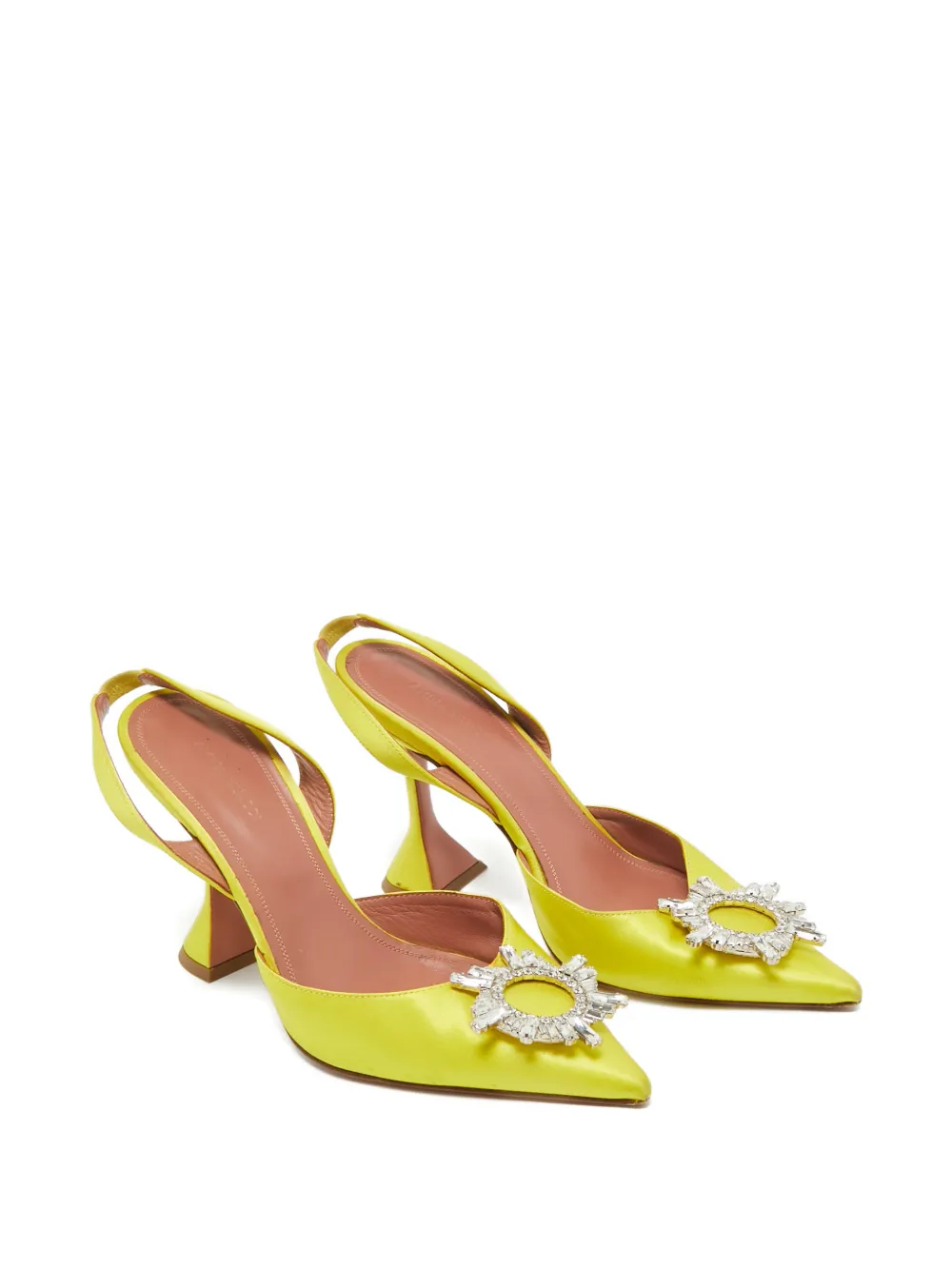 Amina Muaddi Begum heel pumps - Geel