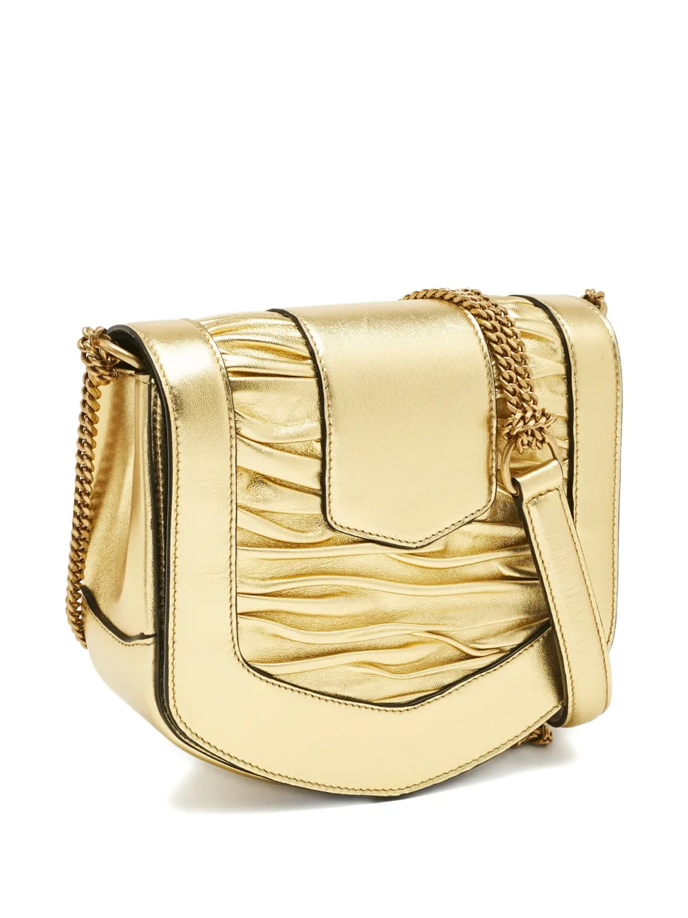 Saint Laurent Pre-Owned 2019 Chrissie leather cross body bag - Oro