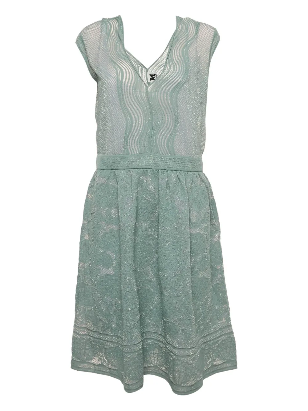 Missoni Pre-Owned V-neck mini dress - Blu