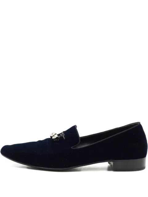 Giuseppe Zanotti dice-charms velvet loafers
