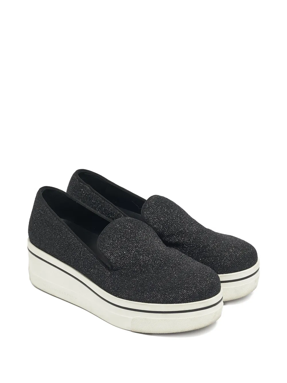 Stella McCartney Pre-Owned Glitter Binx Star sneakers - Zwart