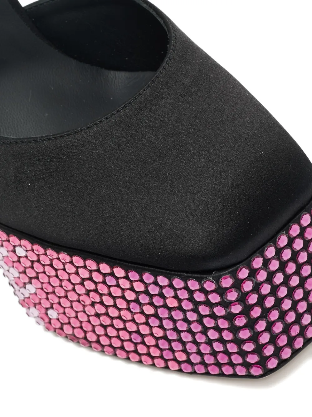 Pre-owned Giuseppe Zanotti Vintage Platform Crystal Sandals In Black