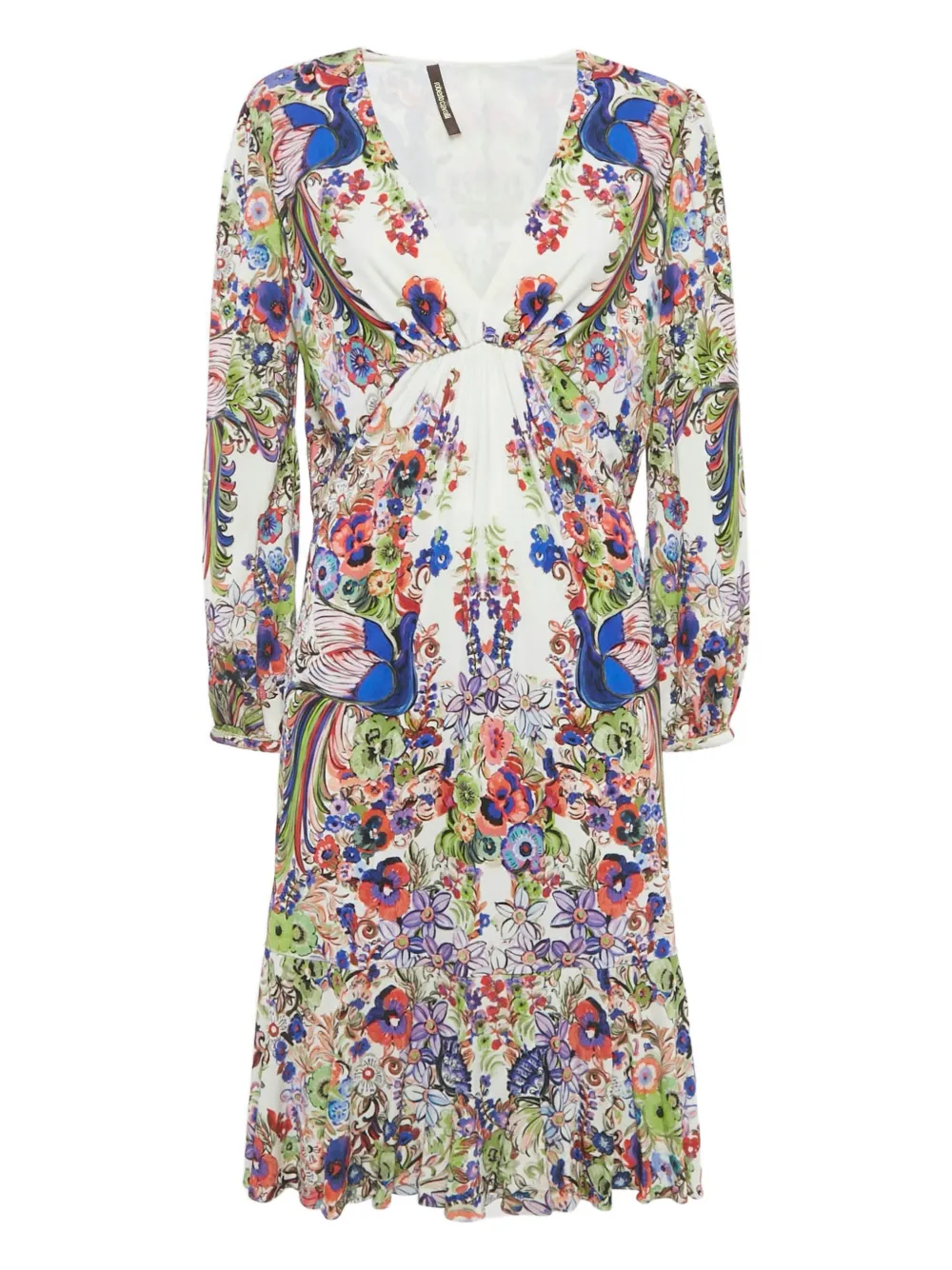 Roberto Cavalli Vintage floral mini dress - White