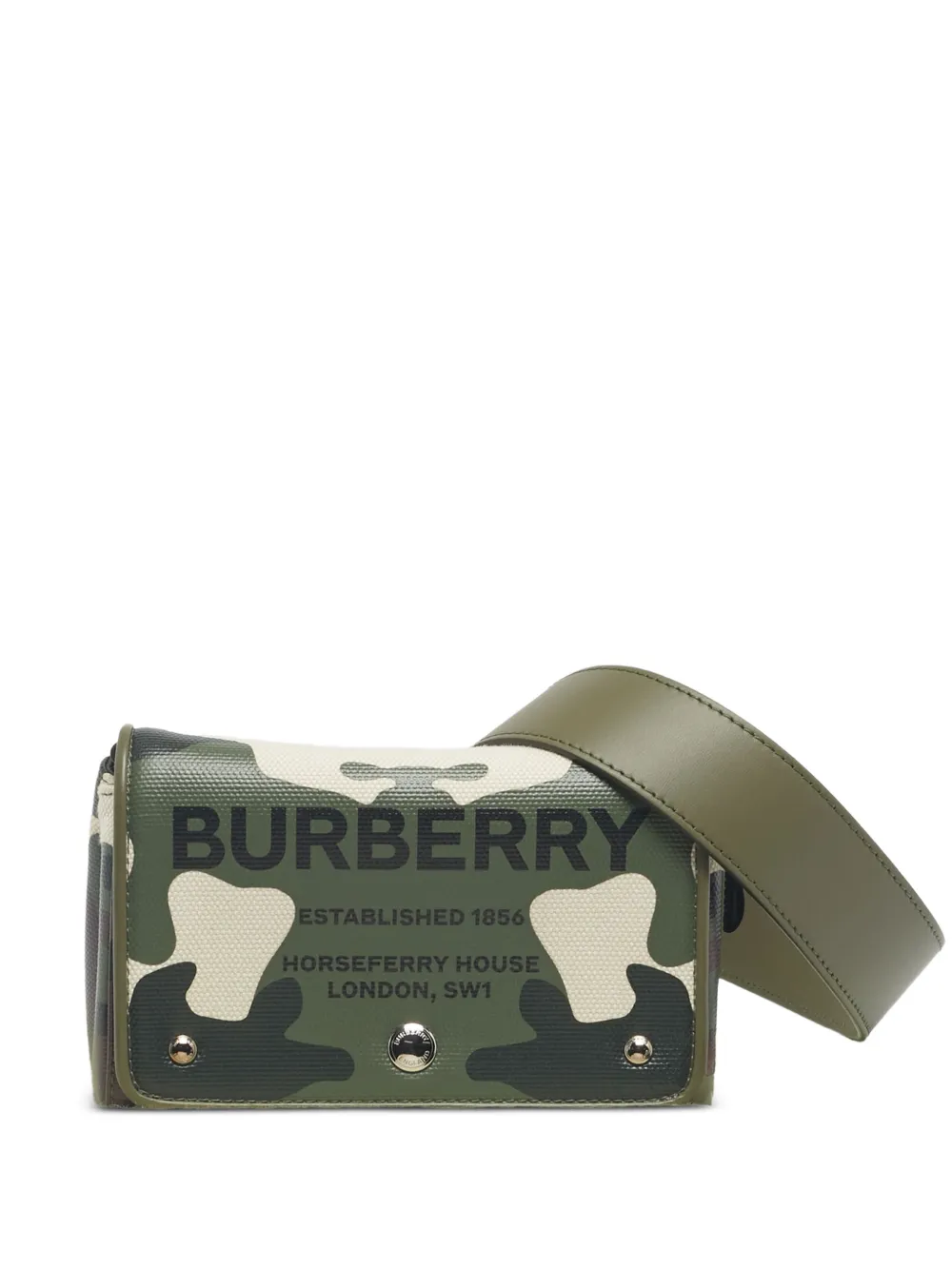 Burberry Pre-Owned camouflage-print cross body bag - Verde