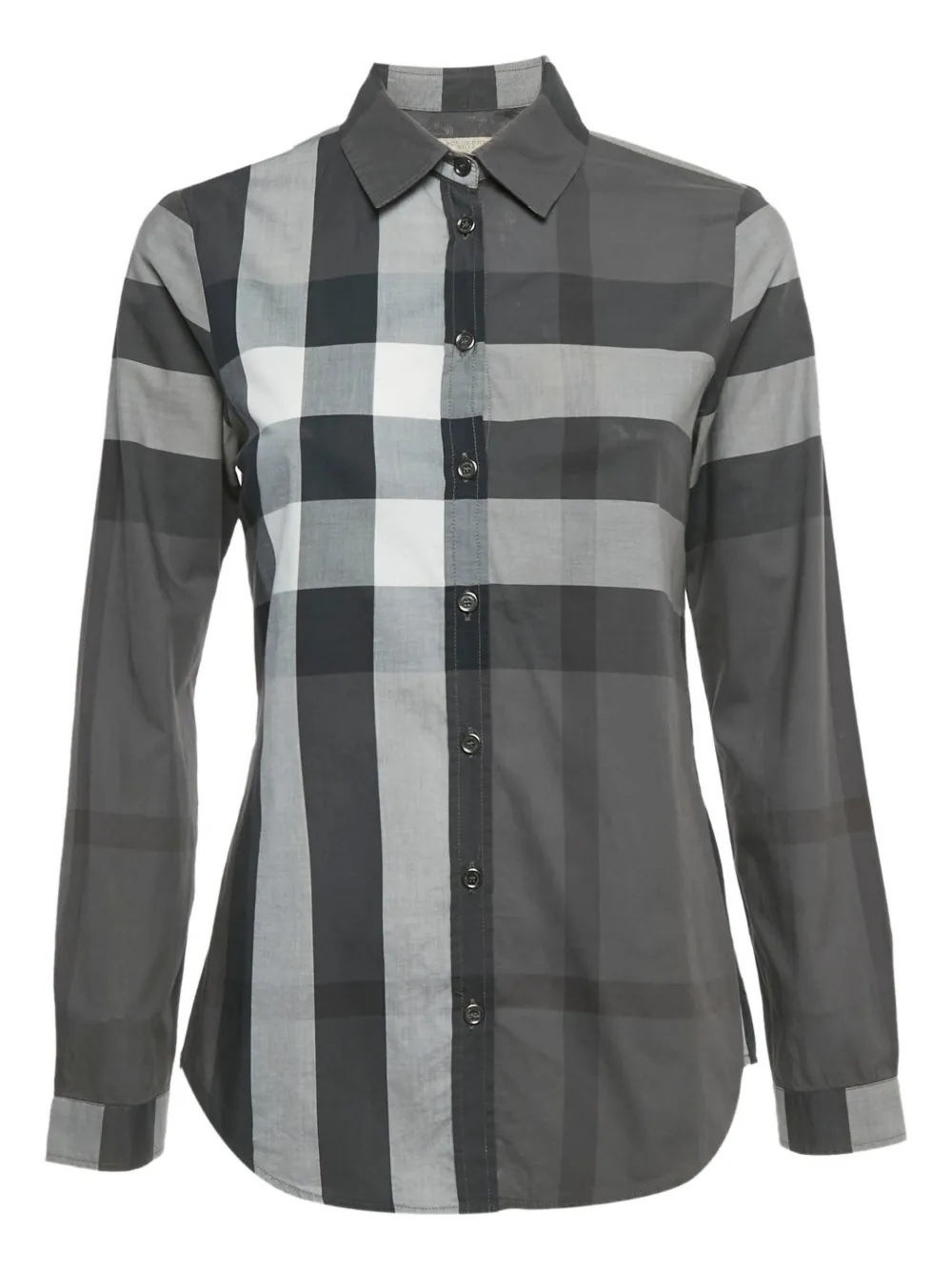 Burberry checked-patter shirt - Grigio