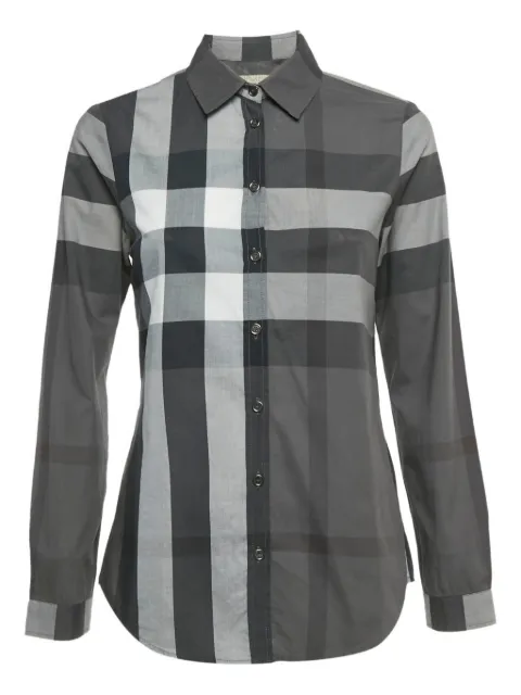 Burberry checked-patter shirt