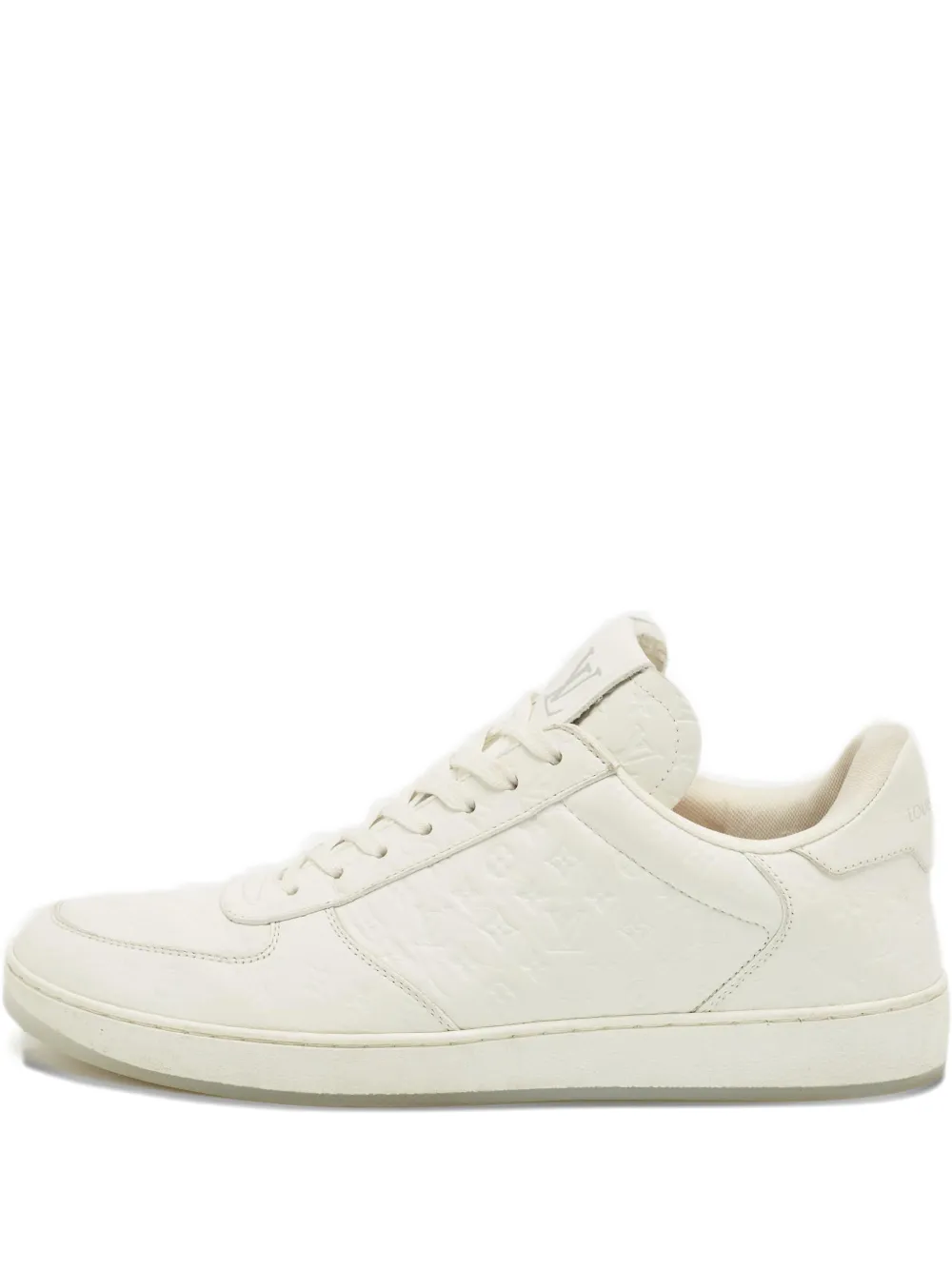 Louis Vuitton Pre-Owned Rivoli leather lace-up sneakers - Bianco