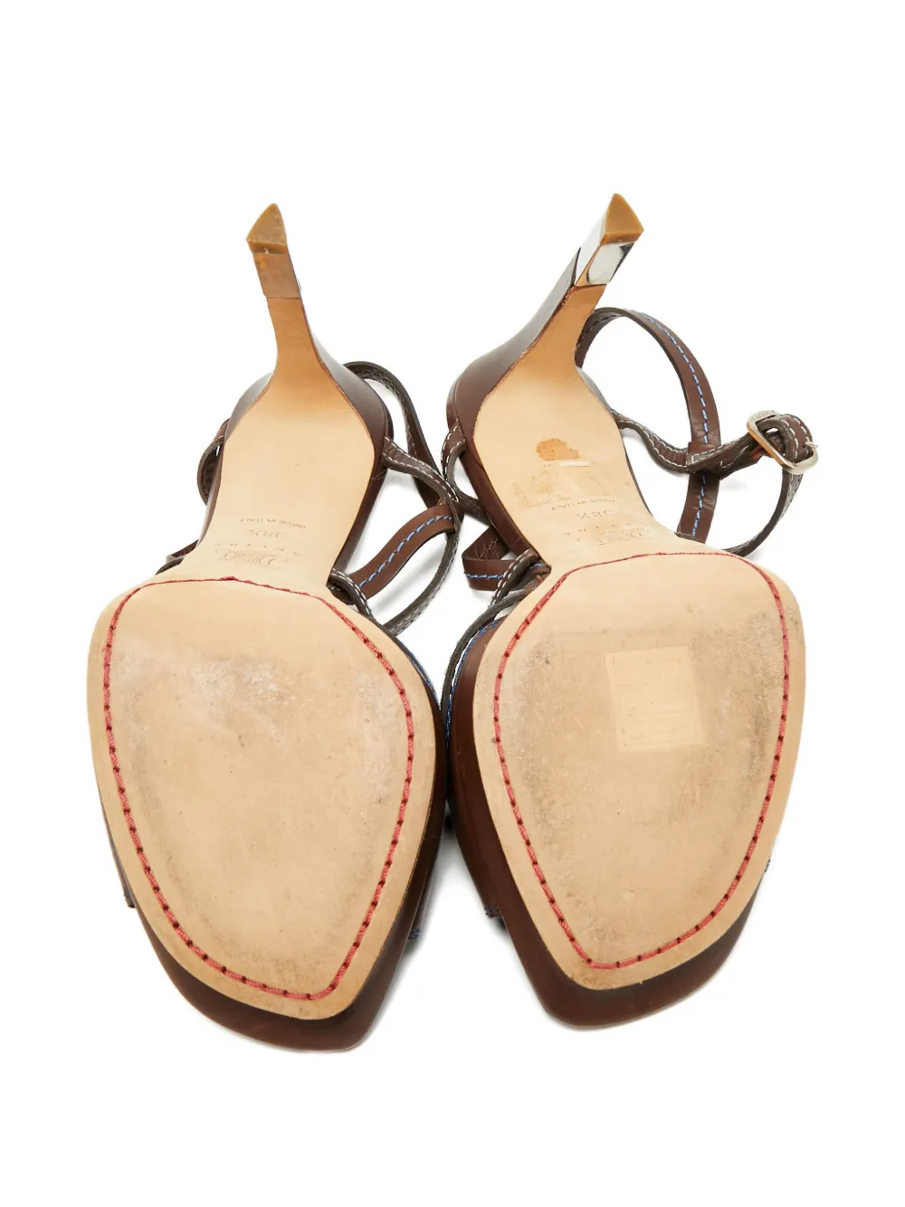 Celine Pre-Owned ankle-strap heeled sandals - Bruin