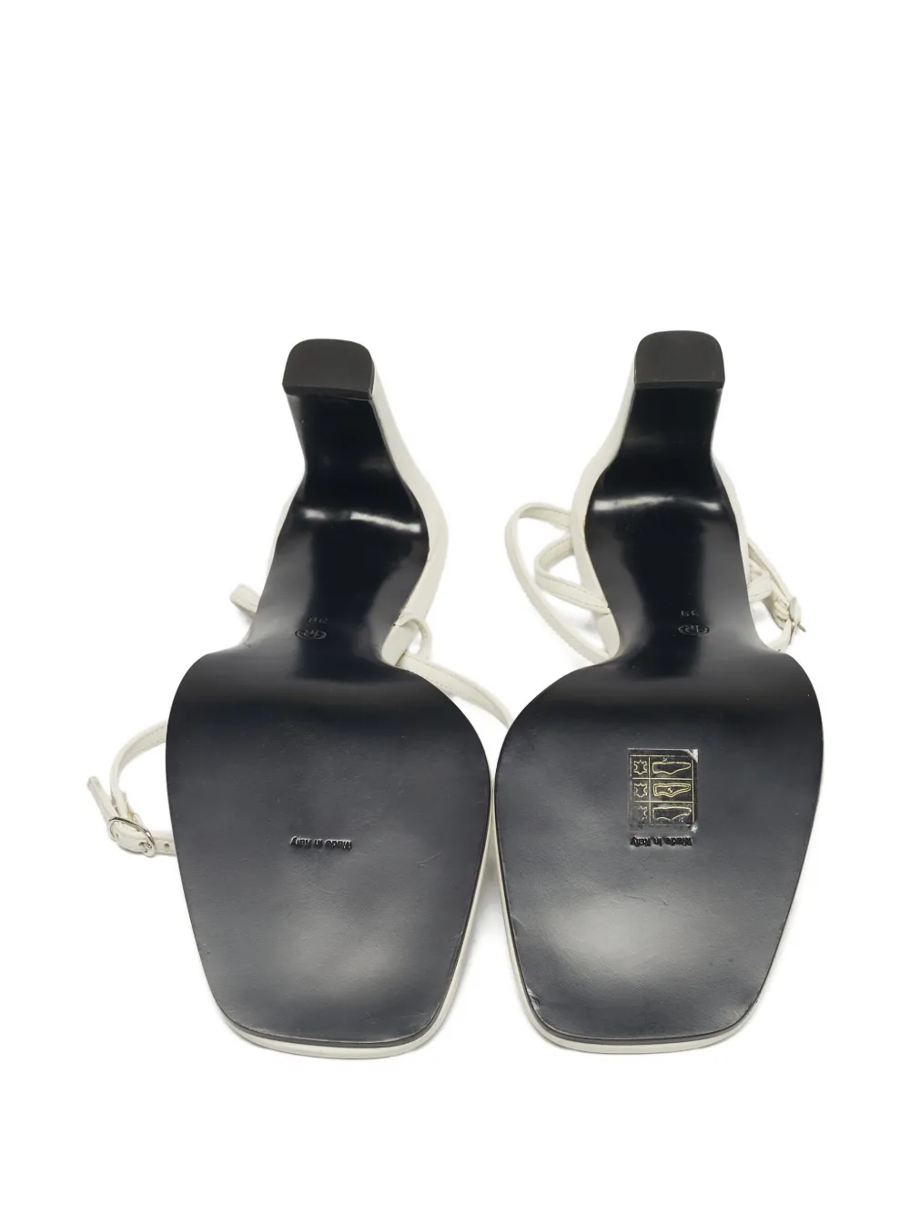 The Row Pre-Owned Kate leather sandals - Wit