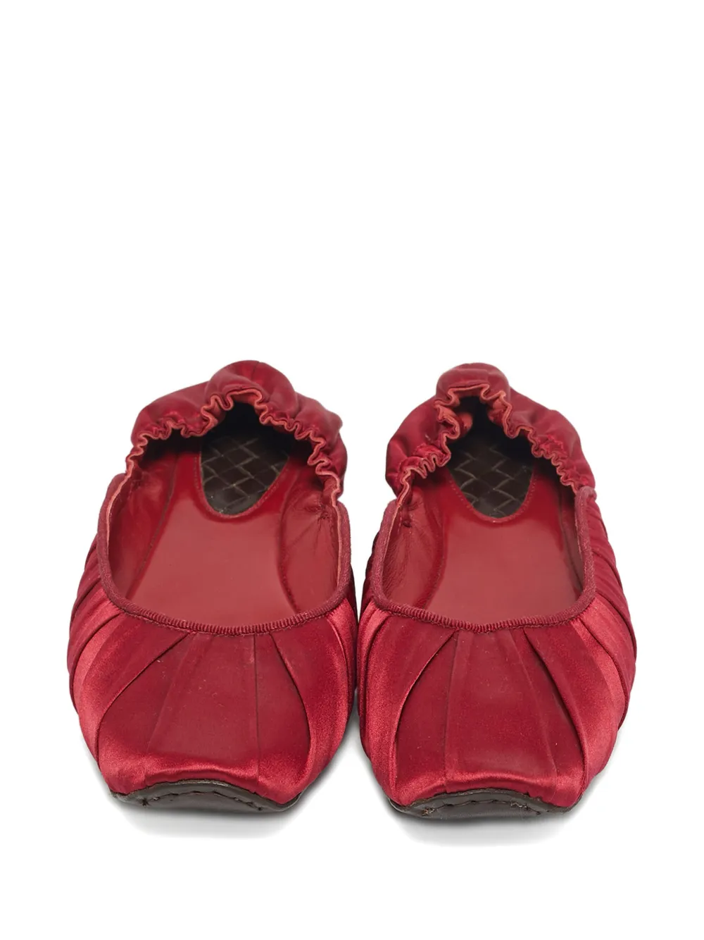 BOTTEGA VENETA Pre-owned Veneta Ballet Flats In Red