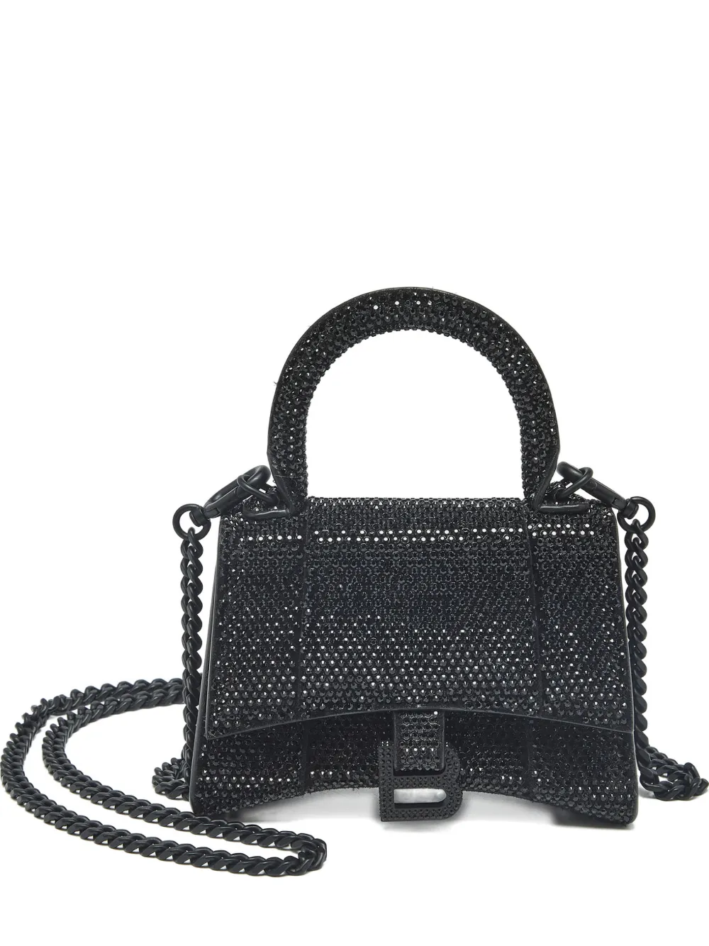 Balenciaga Pre-Owned Hourglass crystal-embellished tote bag - Schwarz