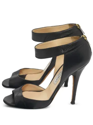 Jimmy Choo Pre-Owned 2024 クロシェ サンダル | ブラック | FARFETCH JP