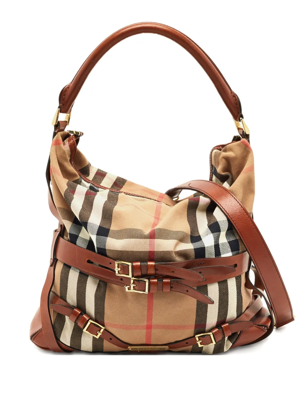 Burberry Pre-Owned check-print tote bag - Toni neutri
