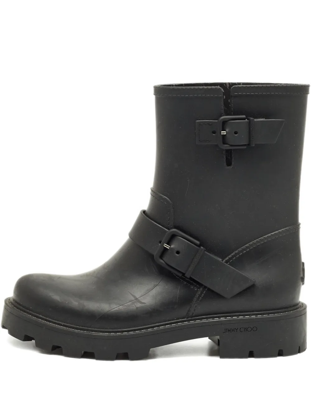 Jimmy Choo Pre-Owned Yael lugged-sole anbkle boots | Black | Image 1