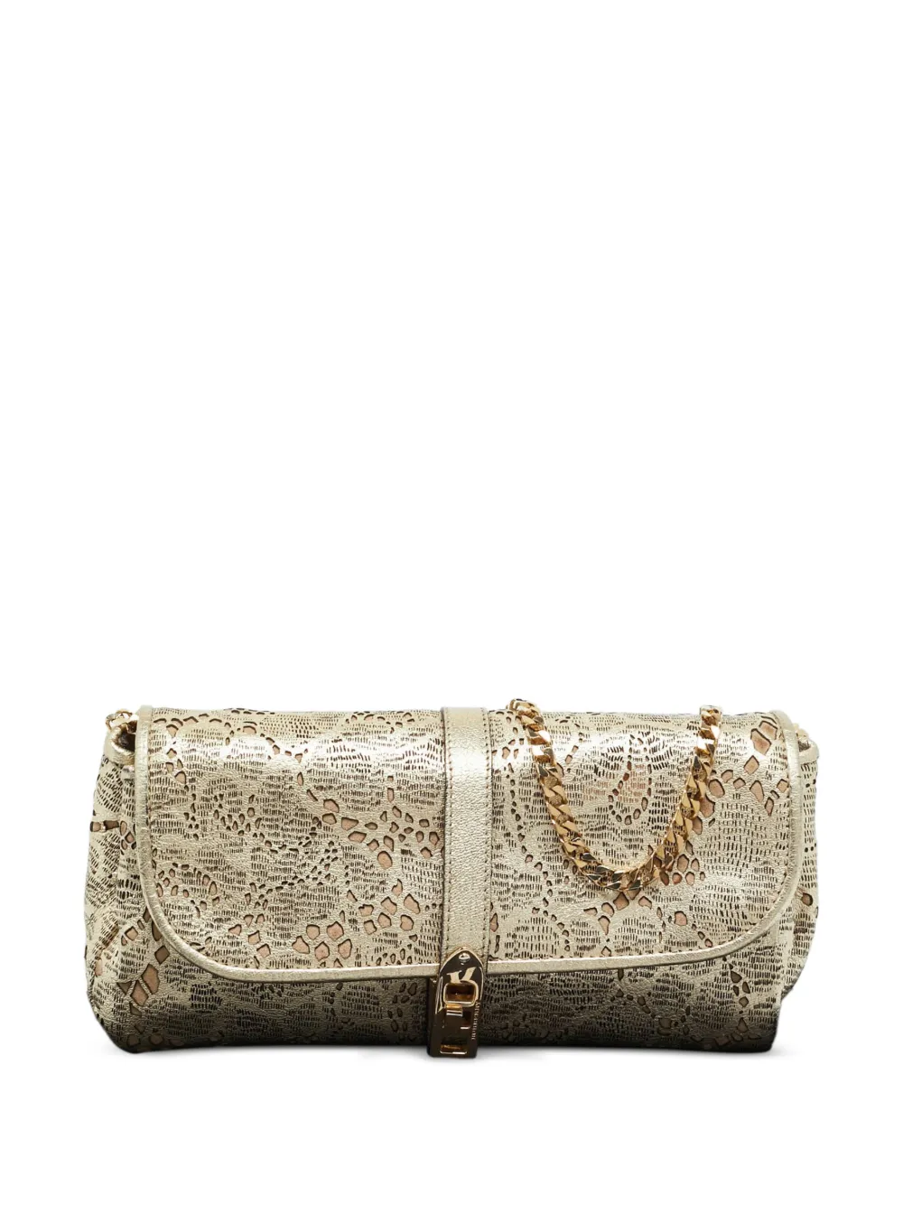 Burberry Pre-Owned Theia laser-cut chain clutch bag - Gold